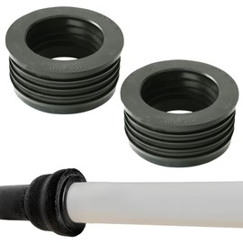 Fernco P44U-305 4-in. Service Weight Cast Iron Hub to 3-in. Sch. 40 PVC Compression Donut, 2-Pack