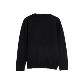 X RAY Boys Crewneck Sweater (XS - XXL), School Uniform Big Boys' & Little Kids Youth Crew Neck Long Sleeve Pullover, Black, Large (10-12)