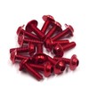 sourcingmap 15PCS M6 X 20mm Red Motorcycle License Plates Fairing