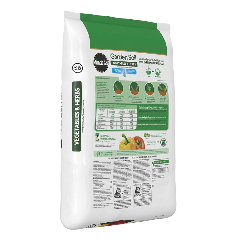 Miracle-Gro Garden Soil Vegetables and Herbs 1.5 cu ft