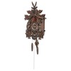 Kllkmmws Antique Cuckoo Clock, Traditional Handcrafted Black Forest Wooden Wall