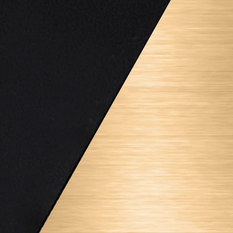 Design House 582734-BGD Kelton Bademantelhaken, mattschwarz, satiniert gold