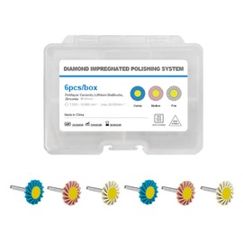 Dental Composite Polishing Wheels, Dental Polishing Discs Dimond Impregnated Polishing System for Glass Ceramic and Zirconia Polishing