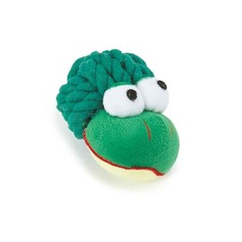 Dog Toy Knotted Rope Animal Ball Head Elephant Frog Mouse Monkey or Set of All 4 (Green Frog)