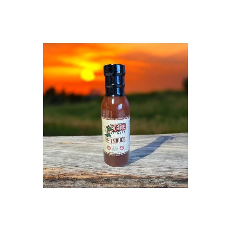 Cajun Cowboy BBQ Sauce, 12 fl oz, Cajun Style American