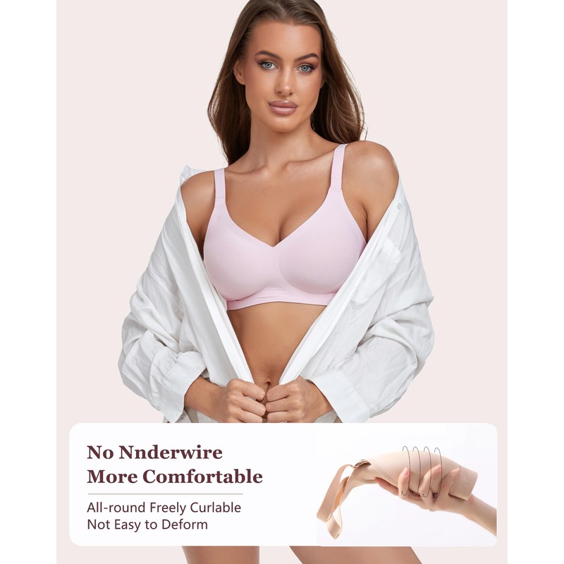 Gailife Comfort Bra for Women Wireless Bras Seamless Supportive Full