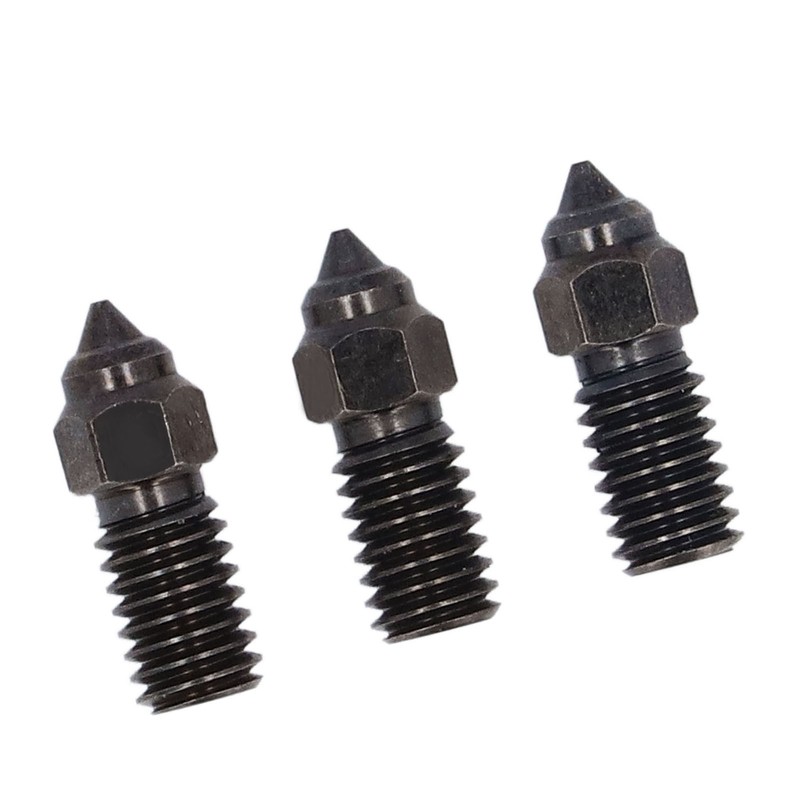 3Pcs Hardened Steel Nozzle 3 Holes High Flow 1.75mm Long