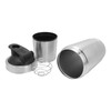Protein Shaker Bottle with Scale Portable Stainless Steel Double Section