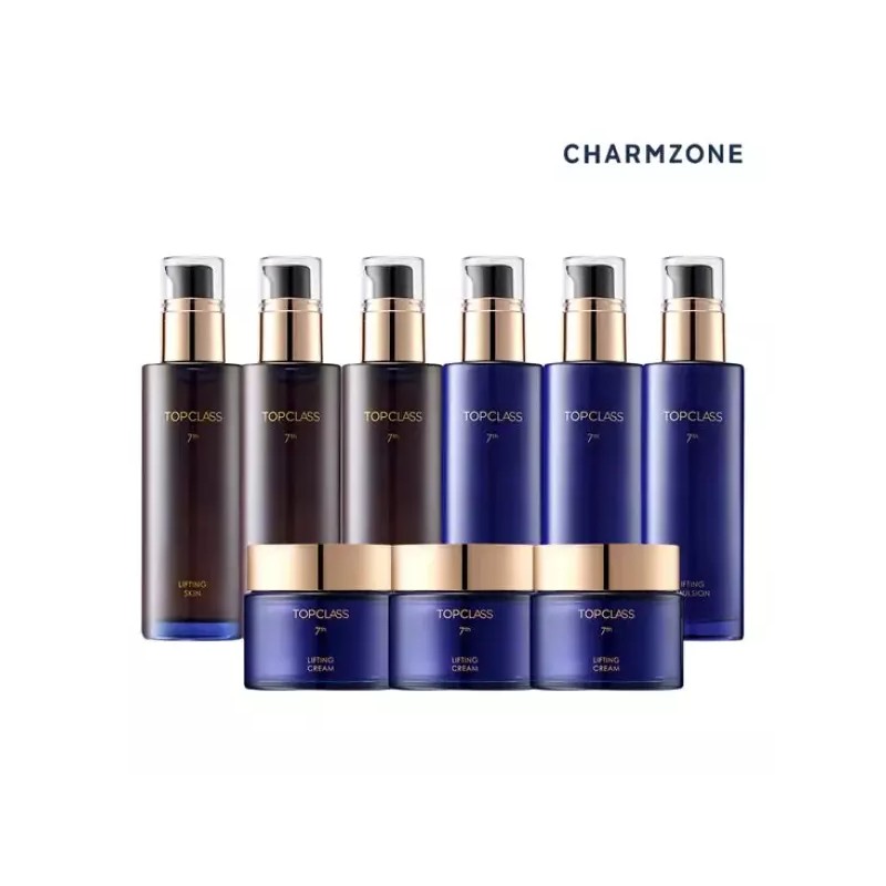Chamzone 참존 탑클래스 7세대 리프팅 기초세트 9종(스킨3개+로션3개+리프팅크림3개) Charmon Top Class
