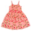 CoComelon Infant Baby Girls Square Neck Cami Dress Coral Pink
