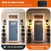 Motion Sensor Outdoor Wall Light Black, Dusk to Dawn Outside