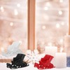 Cabilock 12Pcs Mini Christmas Sleigh Plastic Santa Sleigh Reindeer Car