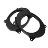 2pcs 6.5inch Black Door Speaker Adapter Spacer Rings with 2