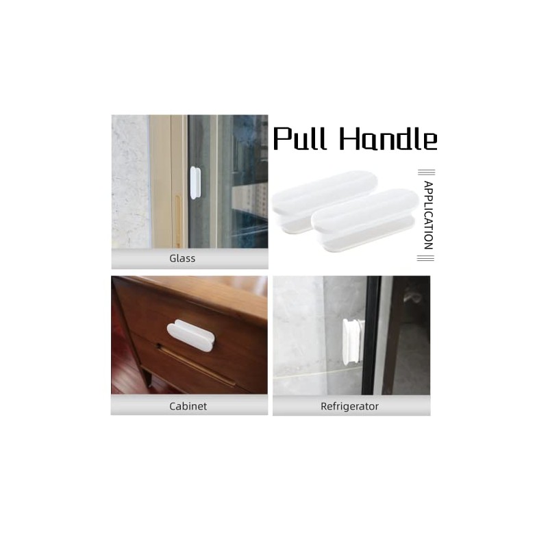 ShysTech Self-Adhesive Pull Handles 4 Pack, Handle Helper for Kitchen