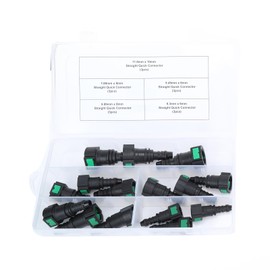 AC PERFORMANCE 15PCS Assorted Fuel Line Straight Quick Connector Kit
