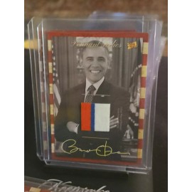 BARACK OBAMA 2018 The Bar Pieces Of The Past Hybrid Edition Pennant Relic