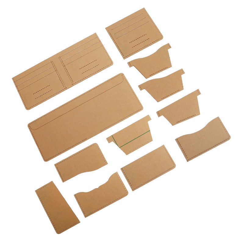 13 Pcs Leather Wallet Template Transparent Clear Acrylic Leather Template