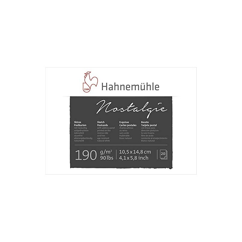 Hahnemühle Sketch Postcards 190 g/m², DIN A6, 20 Sheets