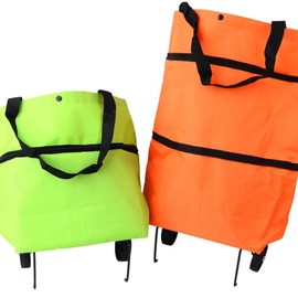 Foldable Shopping Cart Basket for Market & Shopping with Wheels for Easy Mobility Large Capacity