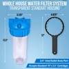 10 Inches Transparent Standard Whole House Water Filter System with