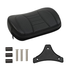 labwork Passenger Sissy Bar Backrest Pad Replacement for Road King Street Glide CVO Electra Street Road Glide Solftail Heritage Classic 1994-2023 Black Stitching