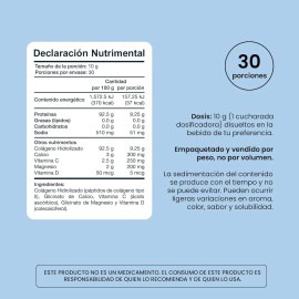 Colágeno Hidrolizado Nosorefx Entera Pharma 300g Magnesio Sabor Sin sabor