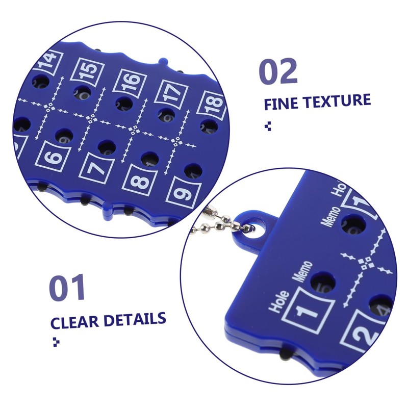 WOONEKY Compact Golf Score Counter Durable Scoreboard Easy to Use