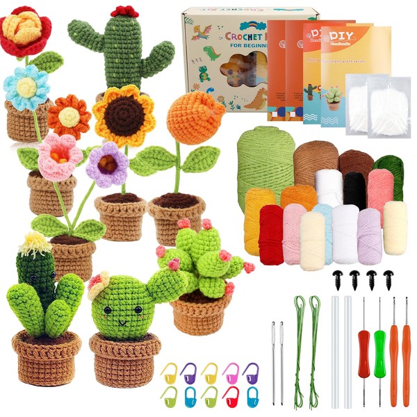 Crochet Set for Beginners, 9-Piece Crochet Set for Beginners, Crochet