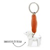 MONKIMAU Women's Leather Keyring Poodle Dog Figure