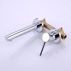 SUMERAIN Wall Mount Faucet for Bathroom Sink, Modern Chrome Bathroom