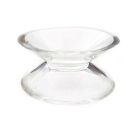 Pack of 10 x 30mm Double Sided Suction Cups/Pads/Rubber Window Suckers Clear Plastic/PVC by rubbersuckers UK. (Packet size x10)