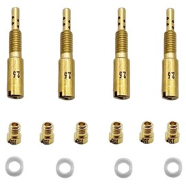 Carburetor Jet Kit Compatible with Yamaha Raptor 660R YFM660R Multi Stage Main Pilot Jet Kit 2001-2005 4pcs Slow Pilot Jets 6pcs Main Jets
