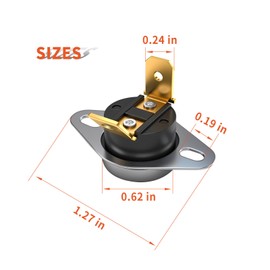 D510702 Dryer High Limit Thermostat for Alliance Laundry Speed Queen Huebsch Dryer Washer Replaces AP6285127 D510702 61886 915728 Commercial Washers And Dryers Thermostat Limit (Auto Reset)