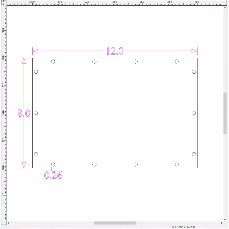Skar Audio Blank 12” X 8” Plexiglass Viewing Window 3/4"