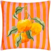 furn. Oranges Striped Outdoor Cushion Cover, 43 x 43 cm,