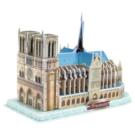 Andux 3D Puzzle World Architecture Model Jigsaw Building Kits(Notre Dame De Paris 44 Pcs) LTPT-02