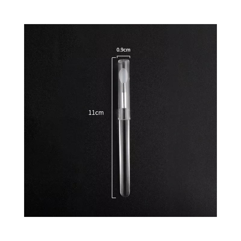 GAB Belleza Brocha Silicón Con Tapa Maquillaje Glitter Portátil (3