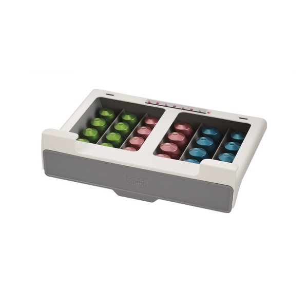 Joseph Joseph CupboardStore - Under-shelf Space-saving Coffee Pod Holder Drawer,
