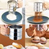 Flour Sieve, Cup Stainless Steel Mesh Flour Shaker, Baking Tool