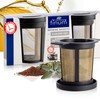 finum® 2 x Brewing Basket (M) Black Permanent Filter for