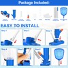 2025 Upgraded Swimming Pool Spa Jet Vacuum Cleaner kit w/Brush,Pool