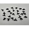 Zim's 12mm Small Black Plastic Open Bird Bill Beak for
