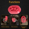 FUSCH 4PCS Red Rubber Universal Exhaust Tail Pipe Mount Bushings,
