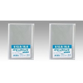 Shimojima N Pure Pack S10.5-15.5 (Postcard Size: 4.1 x 6.1 x 0.01 inches (105 x 155 x 0.03 mm), No Tape, 100 Sheets 6798223, Set of 2