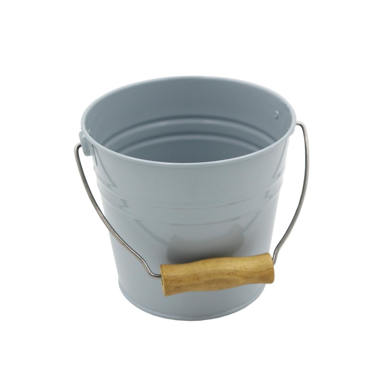 Small Metal Bucket/Pail Montessori Practical Life Material (Blue Ash)