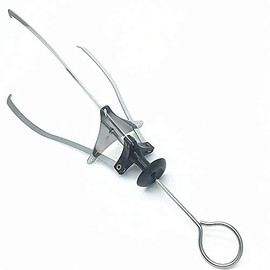 COMOK Negro tono plateado restaurante familiar 3 garras tazón plato plato clip abrazadera 2pcs