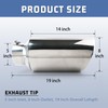 RP Remarkable Power, 5" Inlet 8" Outlet 19" Long Stainless