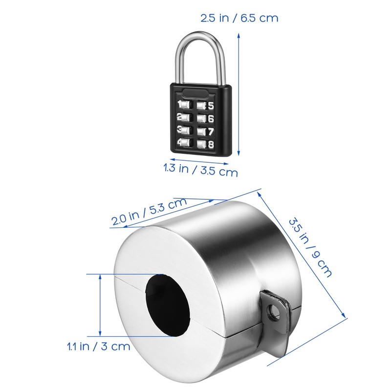 Yardwe 1 Set Hose Bib Lock Outdoor Winter Faucet Lock