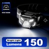TANSTRIDER Headlamp Flashlight High Lumens LED Rechargeable Headlights with White