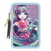 Nebulous Stars NS12605 3 Compartment Isadora Pencil Case, Multi-Colour